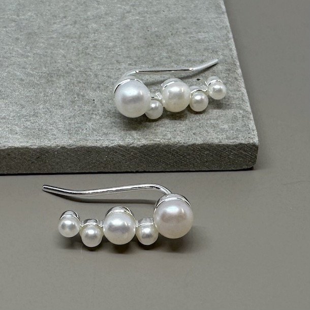 Up the ear BUBBELS sterling slv