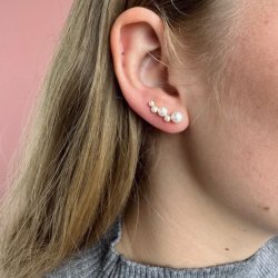 Up the ear BUBBELS forgyldt slv