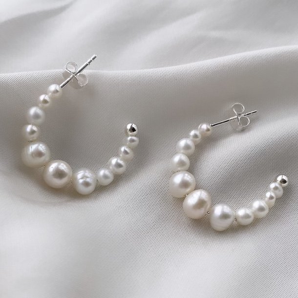 Creoler PRETTY PEARL 25 mm sterling slv