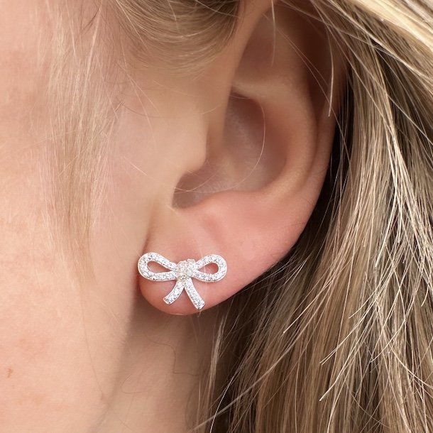 Ørestikker BOW TIE Sterling Sølv