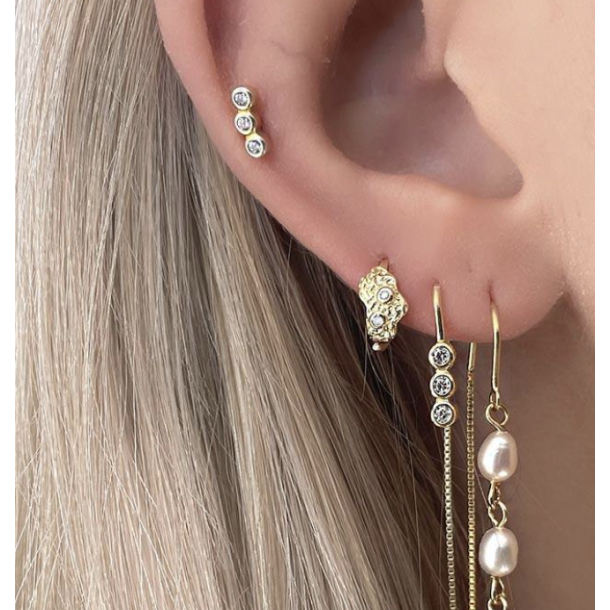 Laja tripple shine rering Forgyldt slv