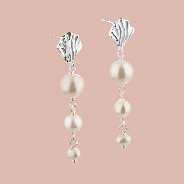 restikker HULDA PEARL LONG sterling slv