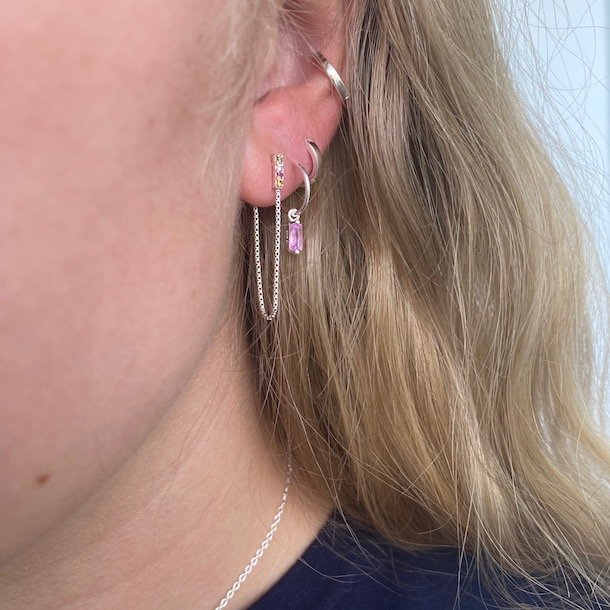 Aya restik creol rosa baguette slv