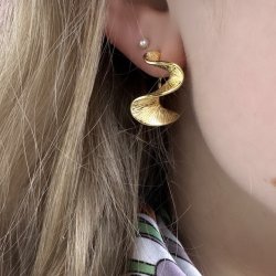 restik creol RHUMBA MEDIUM 25 mm forgyldt slv