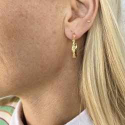 MILA restik creol 25 mm forgyldt slv