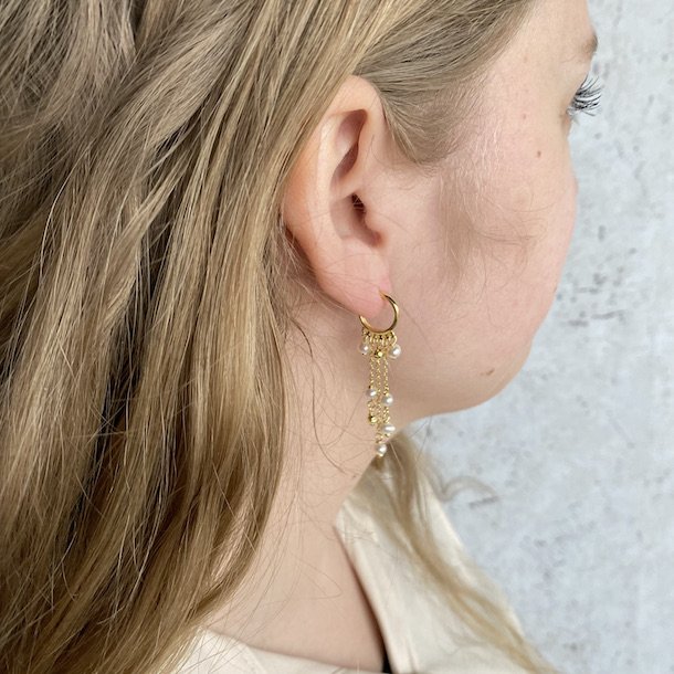 restik creol WENDY m. kde og perler forgyldt