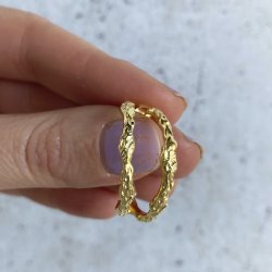 MILA restik creol 25 mm forgyldt slv