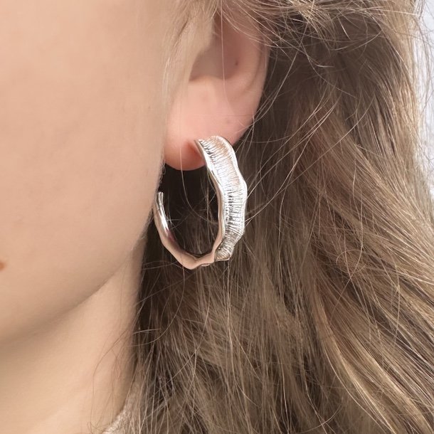 HOOPS NEW FANNY 30 mm sterling slv