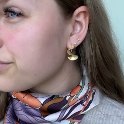 restik creol RHUMBA MEDIUM 25 mm forgyldt slv