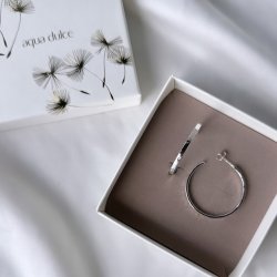 Hoops ELENA 30 mm Sterling Slv