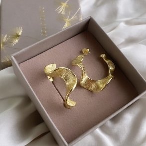 restik creol Rhumba BIG 30 mm forgyldt slv