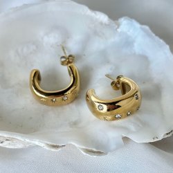 restik creoler GLOW AUDRY vandfast 18kt. forgyldt