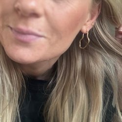 restik creoler CURLY Forgyldt Slv