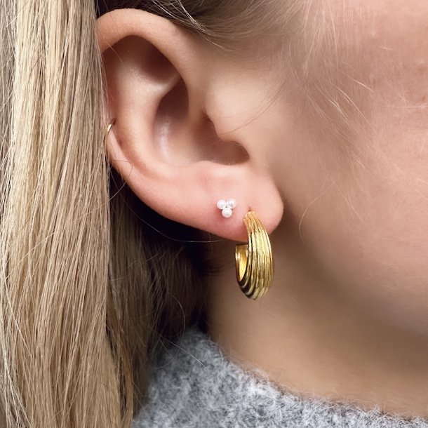 restik creoler SUE 20 mm Forgyldt Slv