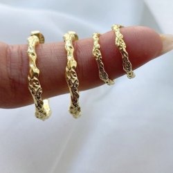 MILA restik creol 25 mm forgyldt slv