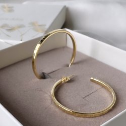 Hoops ELENA 30 mm Forgyldt Slv