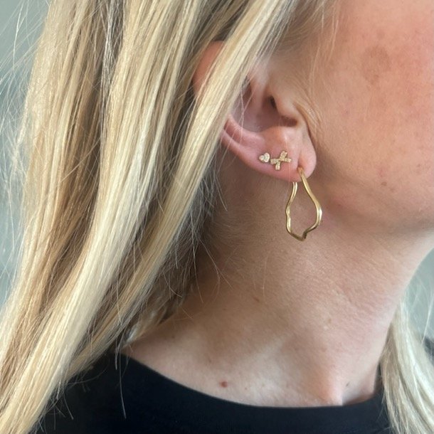 restik creoler CURLY Forgyldt Slv