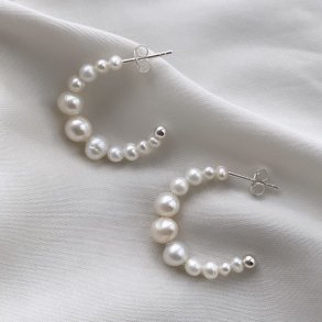 Creoler PRETTY PEARL 25 mm sterling slv