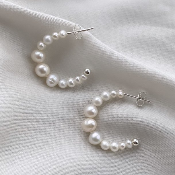 Creoler PRETTY PEARL 25 mm sterling slv