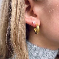 restik creoler SUE 20 mm Forgyldt Slv