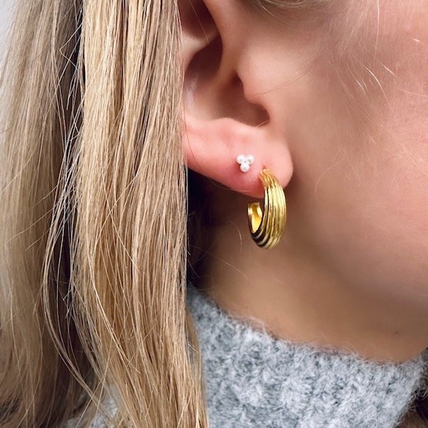 restik creoler SUE 20 mm Forgyldt Slv