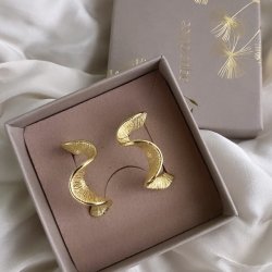 restik creol Rhumba BIG 30 mm forgyldt slv