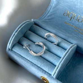 restik creoler TWISTED DARLING 15 mm Sterling Slv