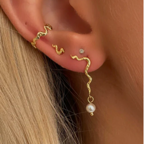 restikker Peony blossom Forgyldt slv