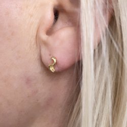 restikker Rhumba petite forgyldt slv