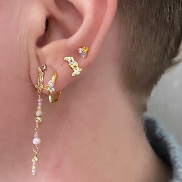 restikker PRETTY PASTEL MIX Forgyldt slv