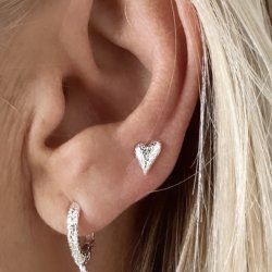 restikker hjerte LOVE ME SMALL Sterling Slv