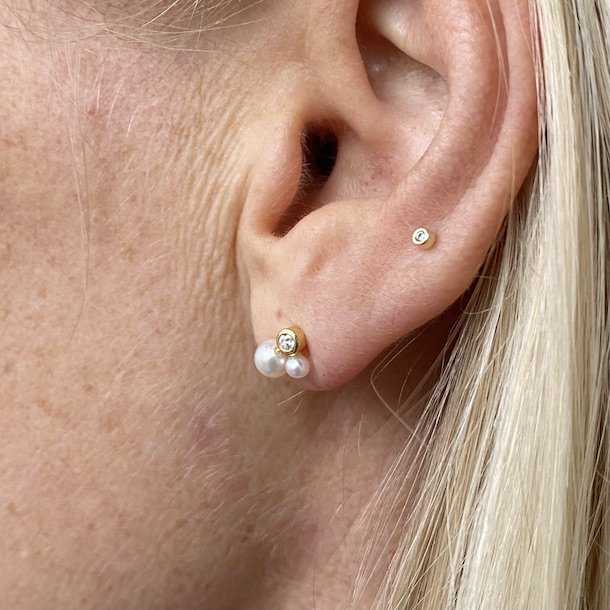 restikker PRETTY pearl petite forgyldt slv