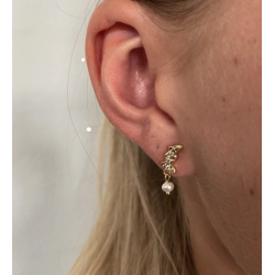 restikker PRETTY PEARL ONE Forgyldt slv