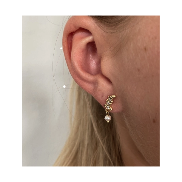 restikker PRETTY PEARL ONE Forgyldt slv