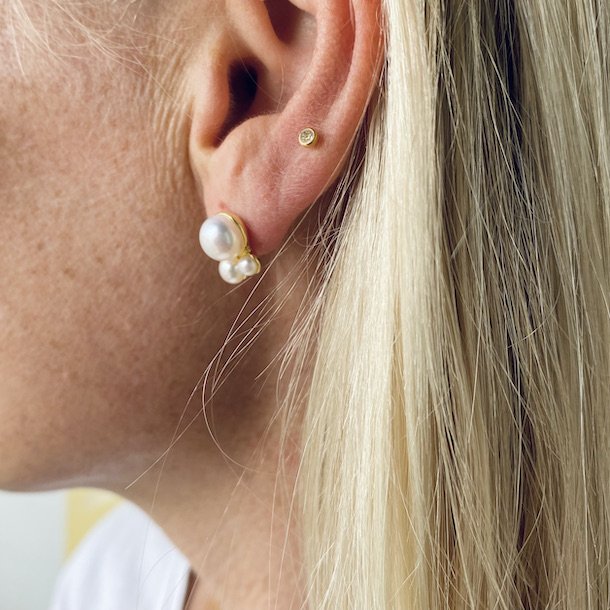 MARY bobbly restikker forgyldt slv