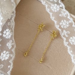 �restikker lange AYA - Forgyldt S�lv