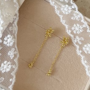 �restikker lange AYA - Forgyldt S�lv