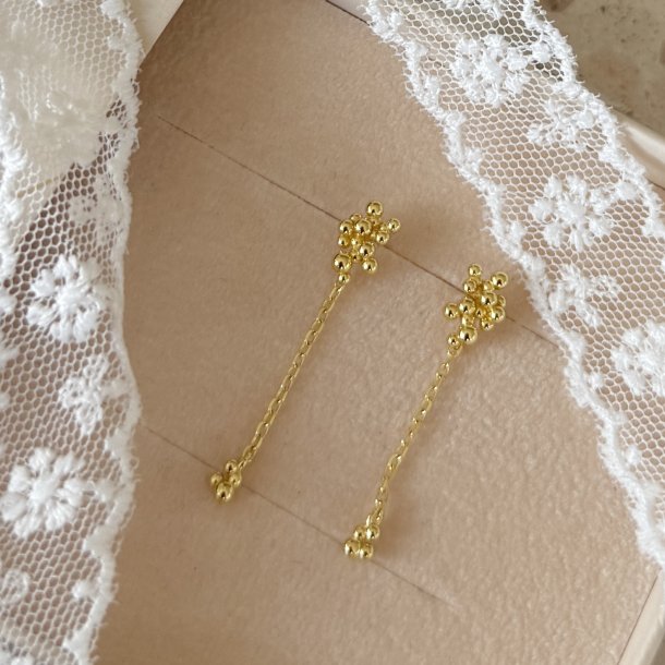 �restikker lange AYA - Forgyldt S�lv