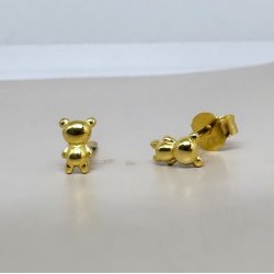 Sm restikker TEDDY Forgyldt Slv