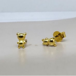 Sm restikker TEDDY Forgyldt Slv