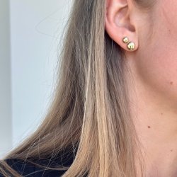 restikker SMALL GLOBE forgyldt slv