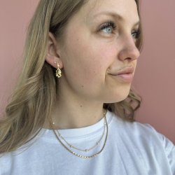 restikker Makara peral forgyldt slv