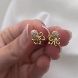 restikker SQUIDLY Forgyldt slv