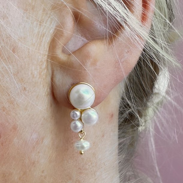 restikker BUBBELS forgyldt slv