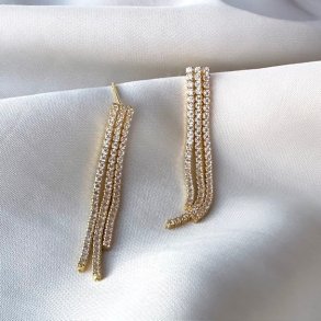 reringe TENNIS DARLING Forgyldt Slv