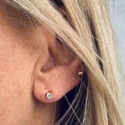 restikker KAYA BIG CLEAR forgyldt slv