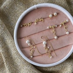 retrde swirl love forgyldt slv