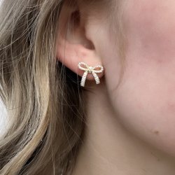 restikker ELEGANT BOW  Forgyldt Slv