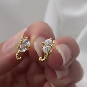 restikker SEAHORSE Forgyldt slv