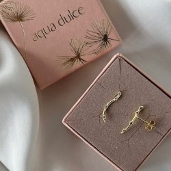 restikker Wavy forgyldt slv